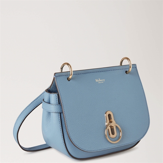 Mulberry Small Amberley Satchel Brighton Blue Small Classic Grain